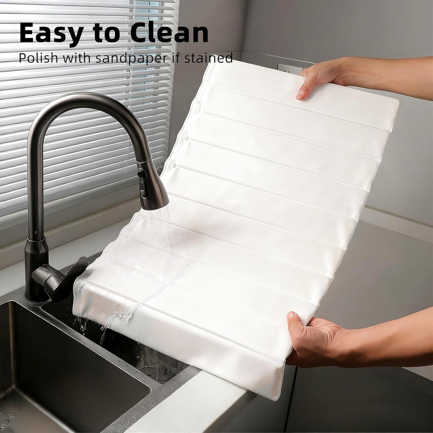 Intellihome Stone Drying Mat for Kitchen Counter Absorbent Detachable DEMO