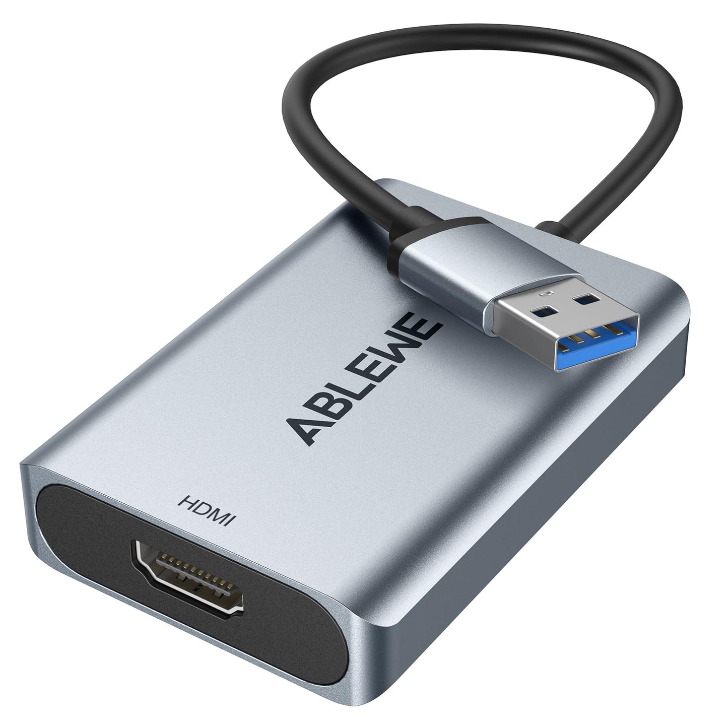 ABLEWE USB to HDMI Adapter - Upgraded Aluminum 3.0 & 2.0 Audio Video DEMO
