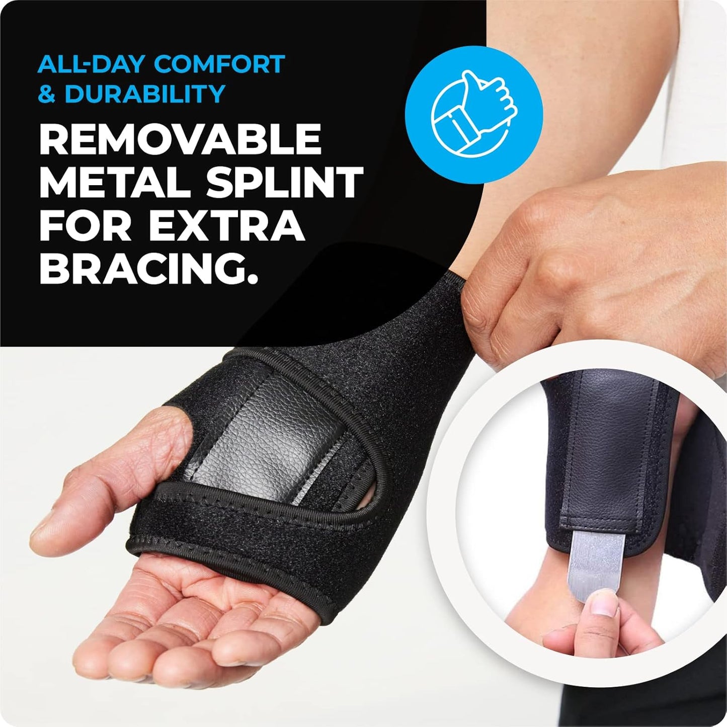 VITTO Wrist Brace Support for Arthritis Carpal Tunnel Sprain Fracture Left NEW