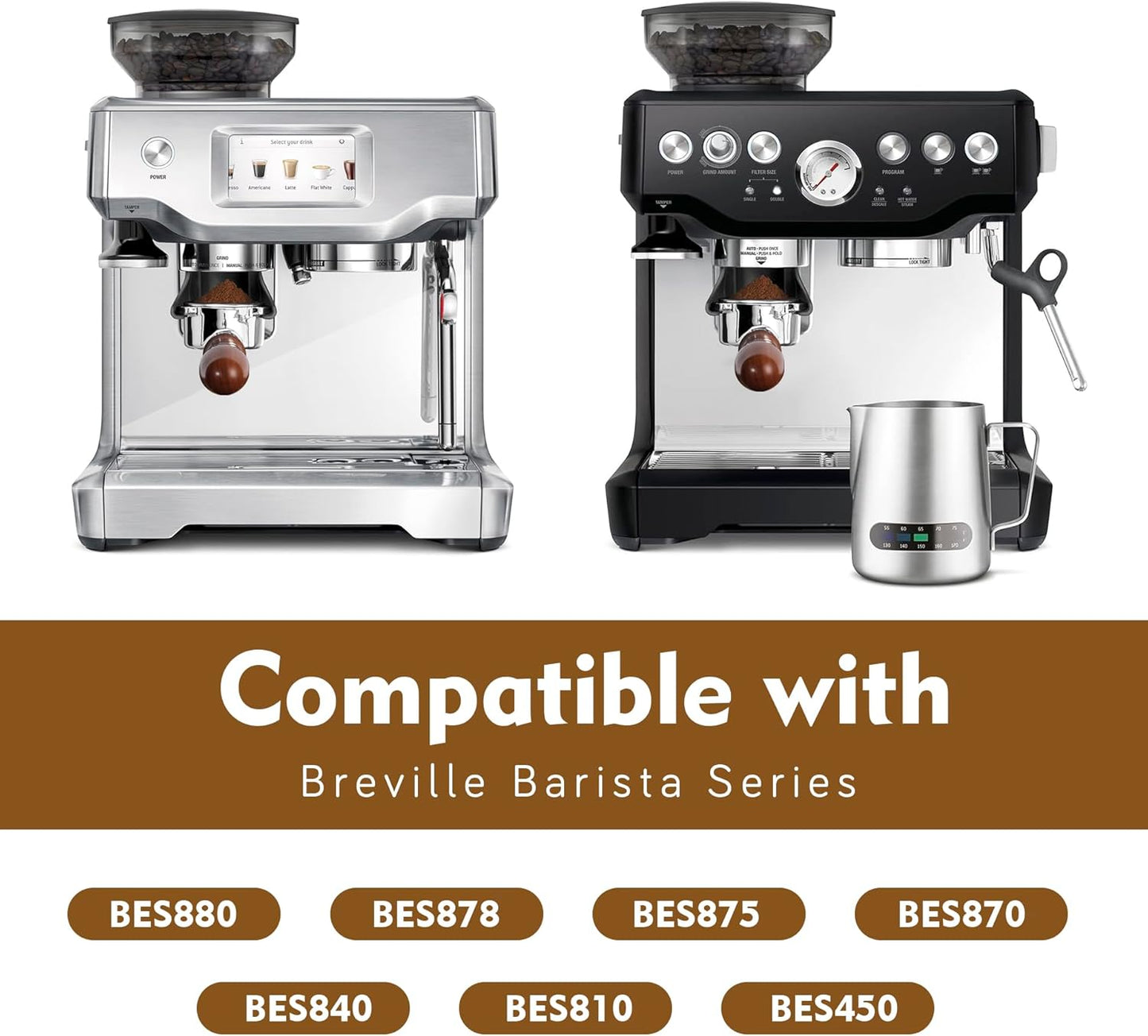 RECAPS Bottomless Portafilter Coffee Filter Basket Included Stainless Steel NEW