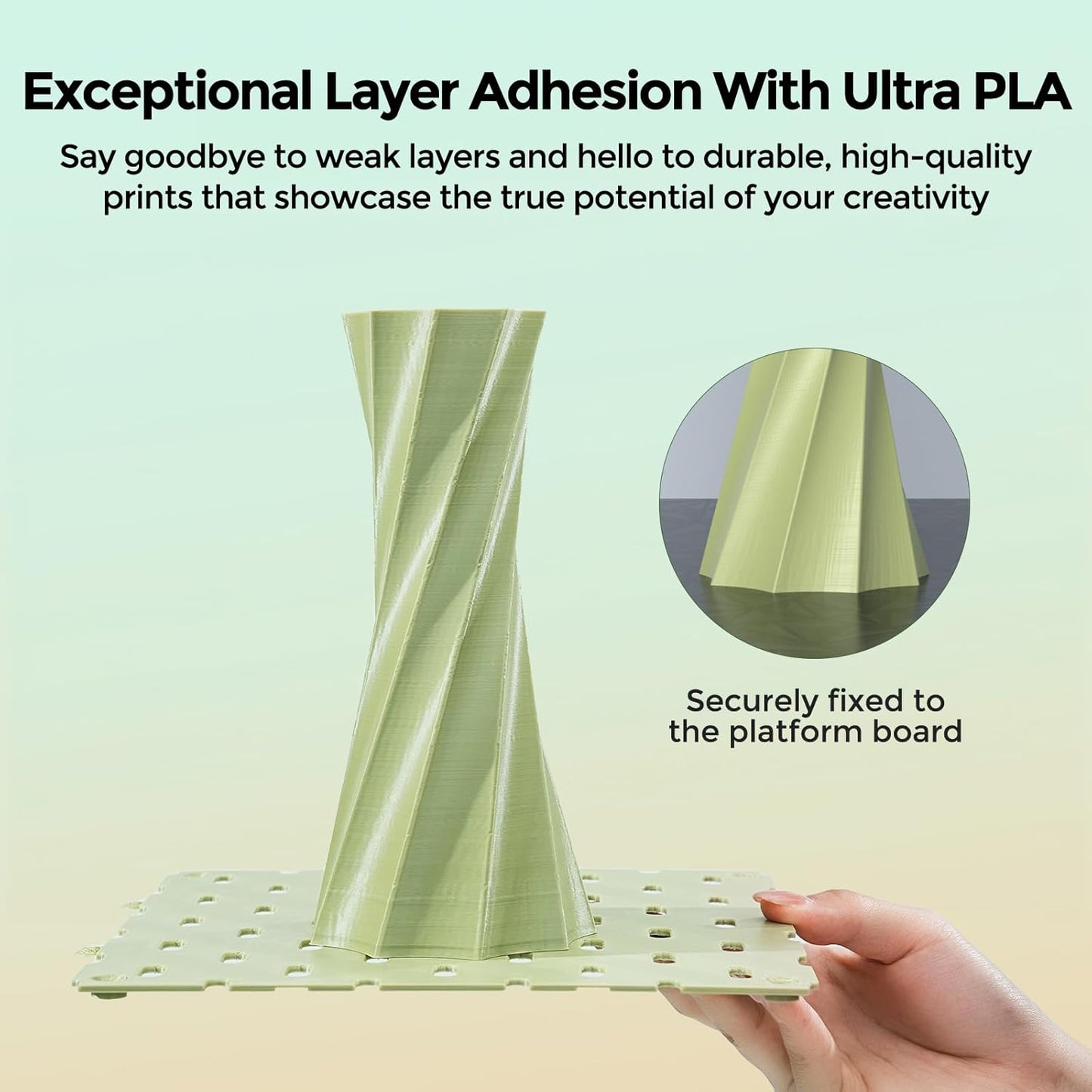 SOLEYIN 3D Printer Filament Ultra PLA High Speed Printing Yellow NEW