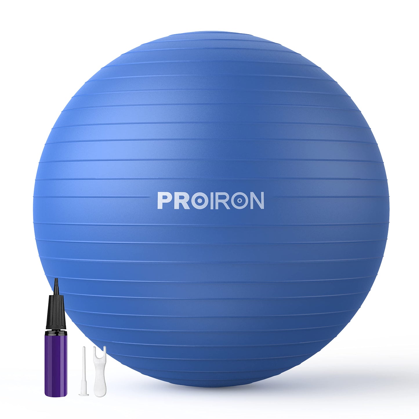 PROIRON 2-in-1 Yoga Ball and Pilates Chair Set, Anti-Burst, 55cm Blue DEMO