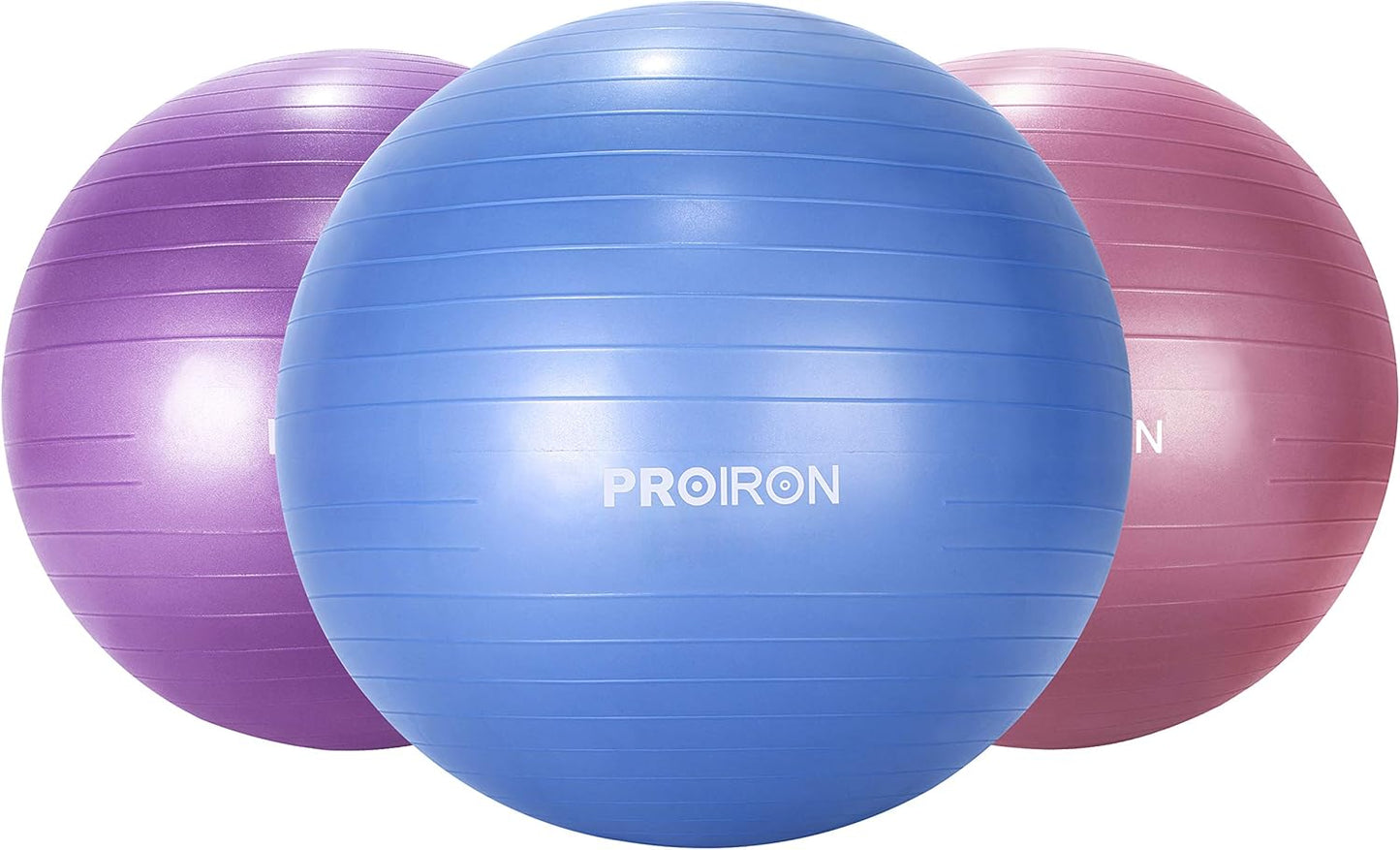 PROIRON 2-in-1 Yoga Ball and Pilates Chair Set, Anti-Burst, 55cm Blue DEMO