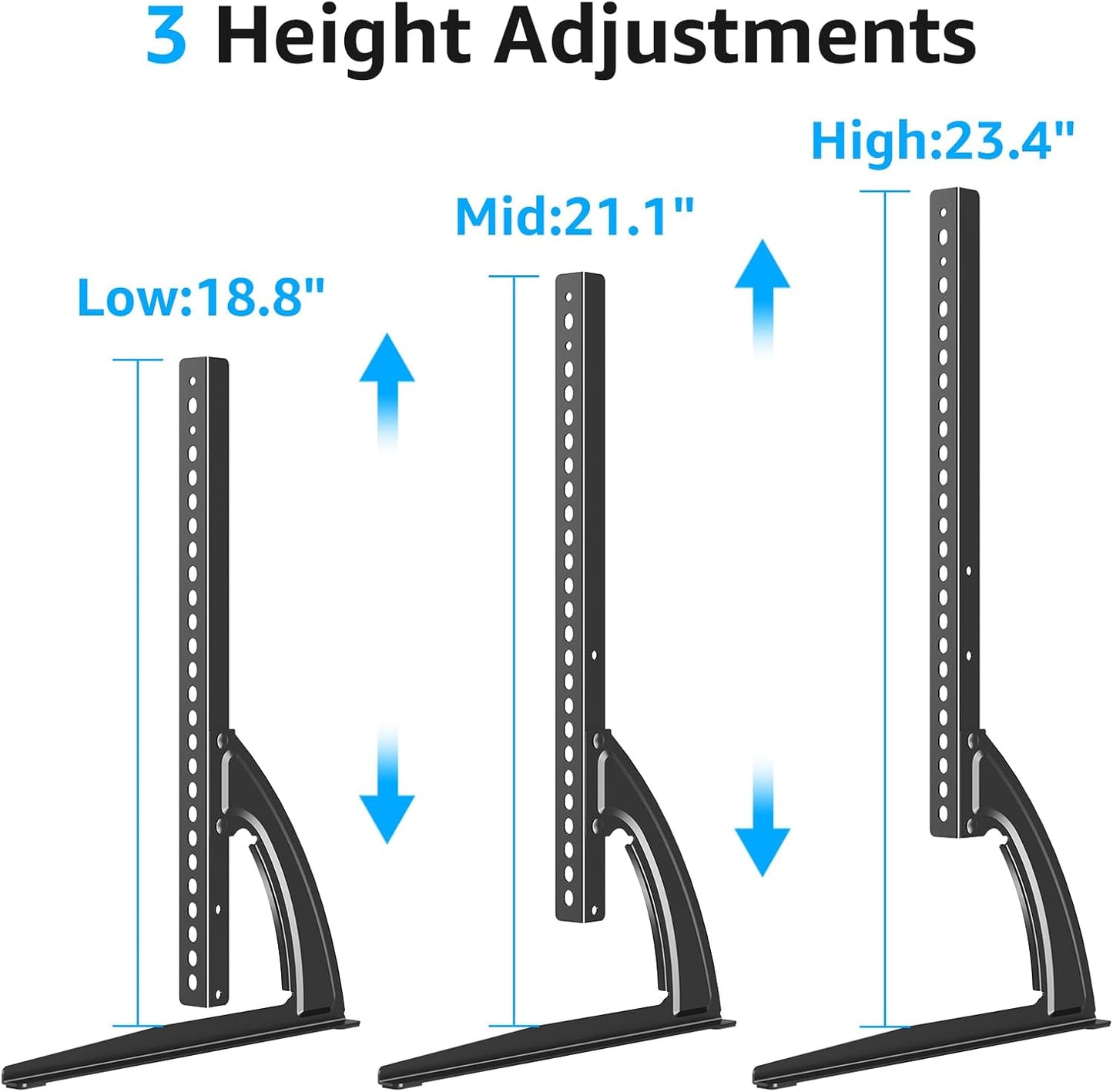 MOUNTUP Universal Table Top TV Stand for 27-55 Inch LCD LED Flat/Curved DEMO
