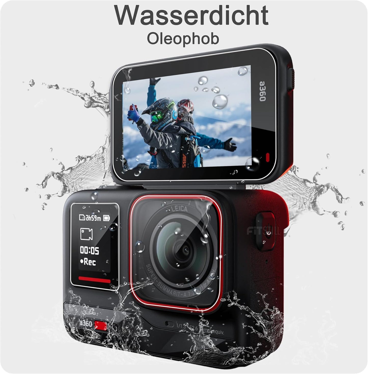 FiTSTILL Tempered Glass Screen Protector for INSTA 360 Ace Pro Camera NEW