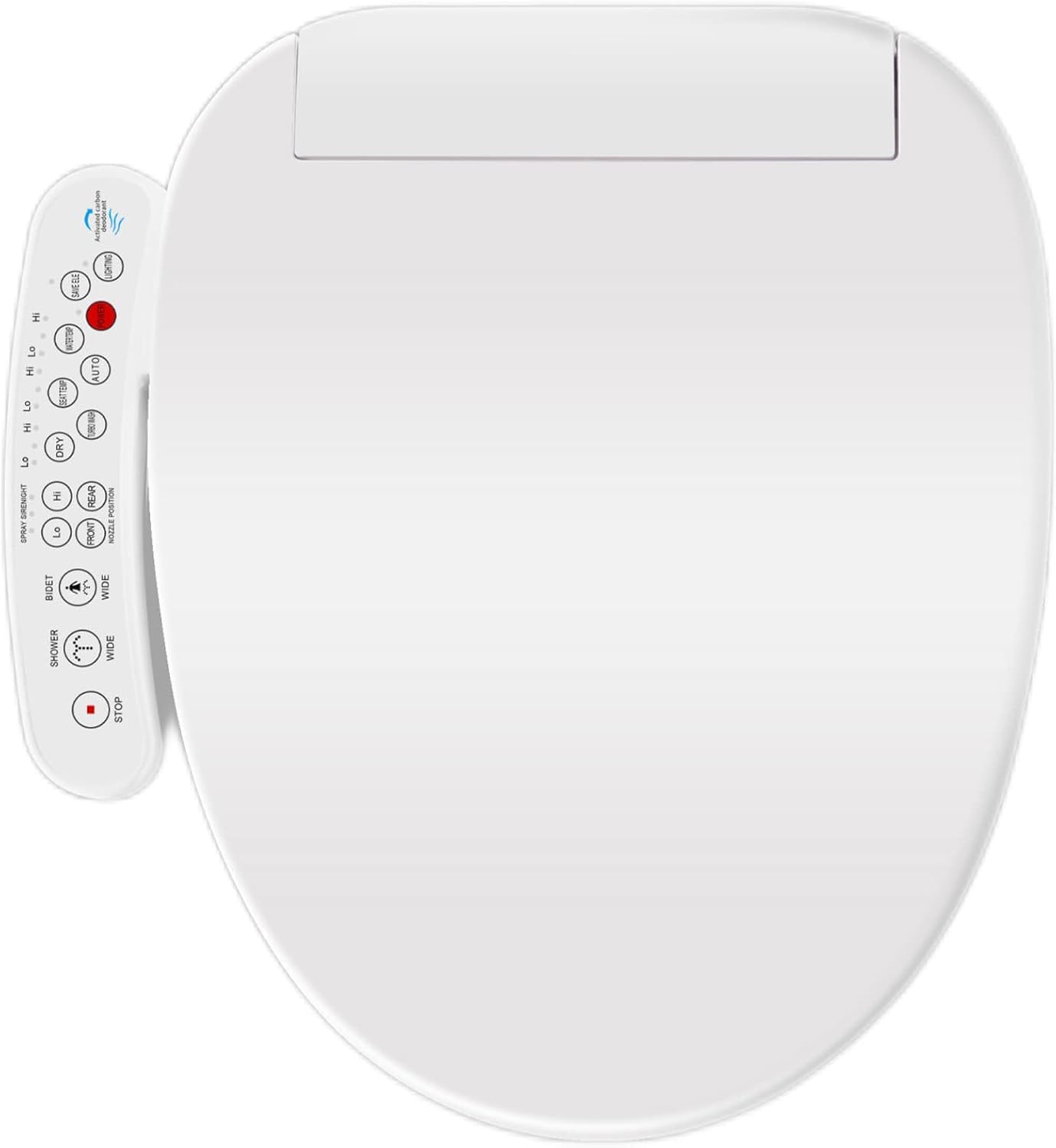WOOYOOTE Smart Electric Bidet Seat Toilet with Warm Water Heated Cleaning for