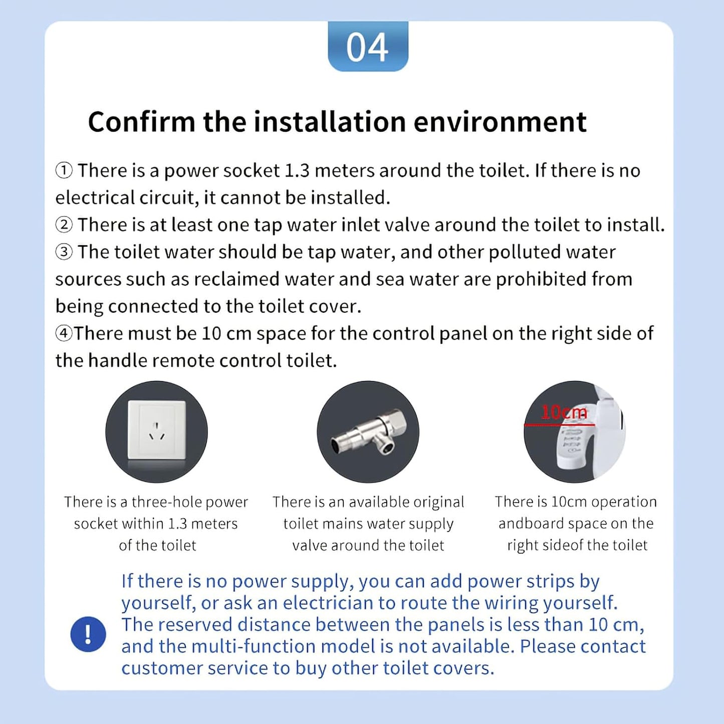 WOOYOOTE Smart Electric Bidet Seat Toilet with Warm Water Heated Cleaning for