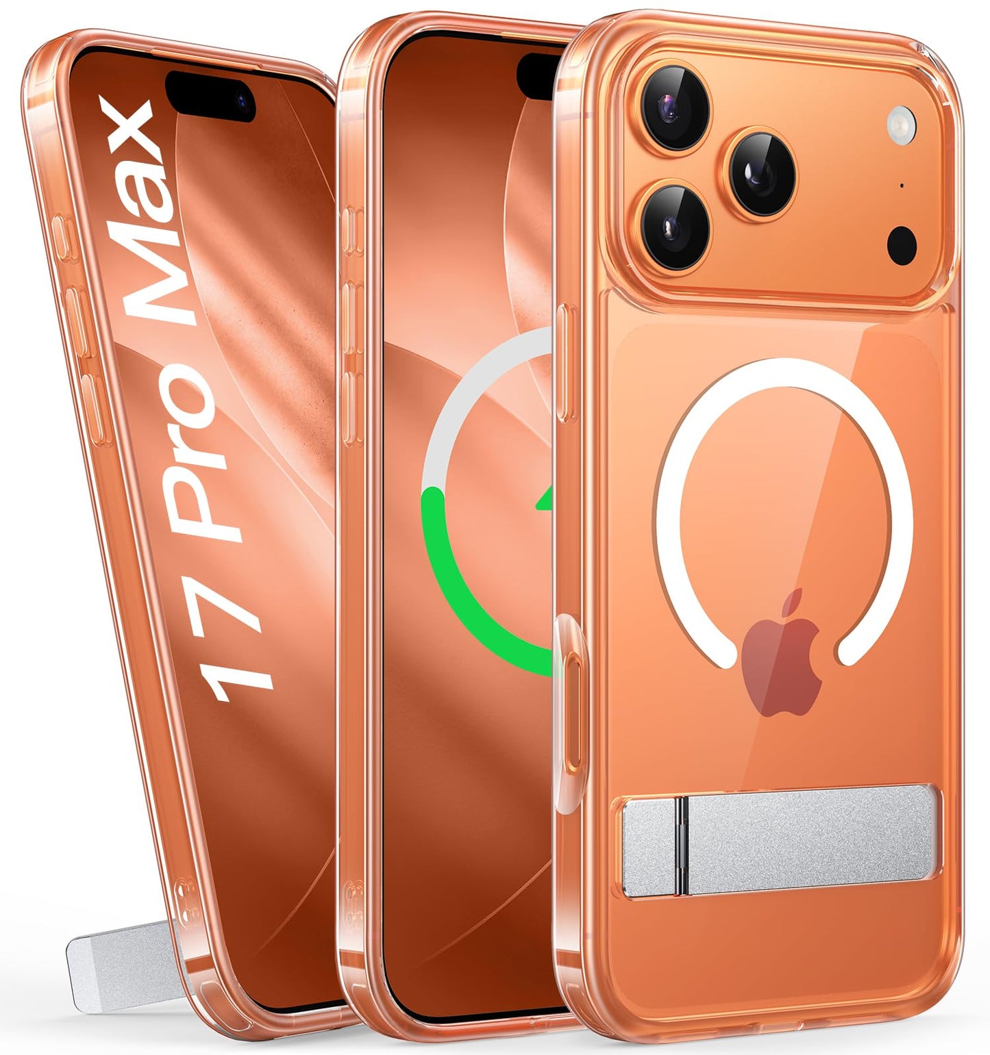 SIXBOX Clear Basic Cases Magnetic Phone Case with Stand for iPhone 17 Pro DEMO