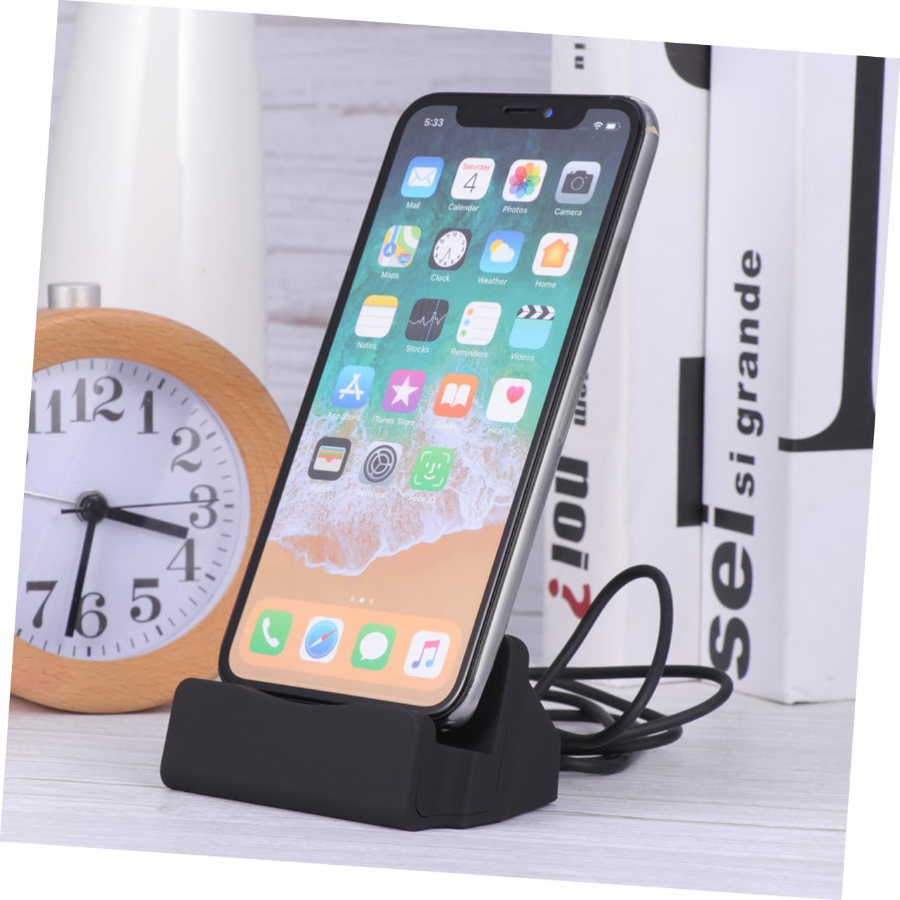 Uonlytech Fast Mains Chargers Charging Dock with Built-in USB Cable DEMO