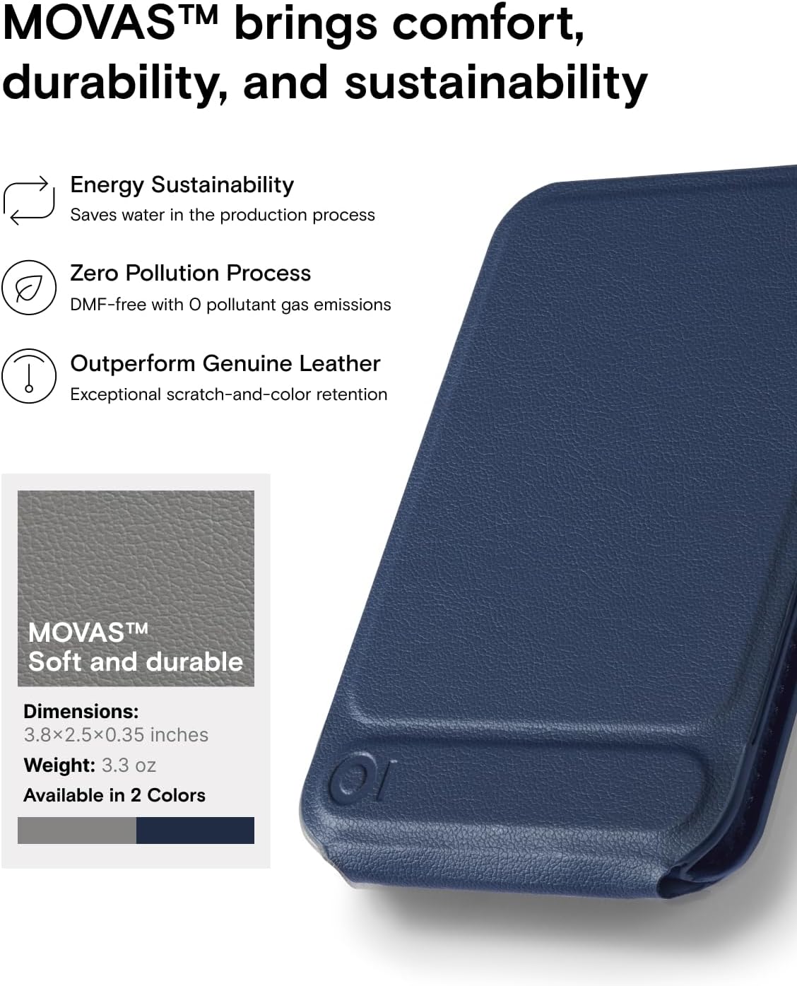 MOFT Navy Tripods Blue Lightweight Portable Phone Tripod Wallet with Card NEW