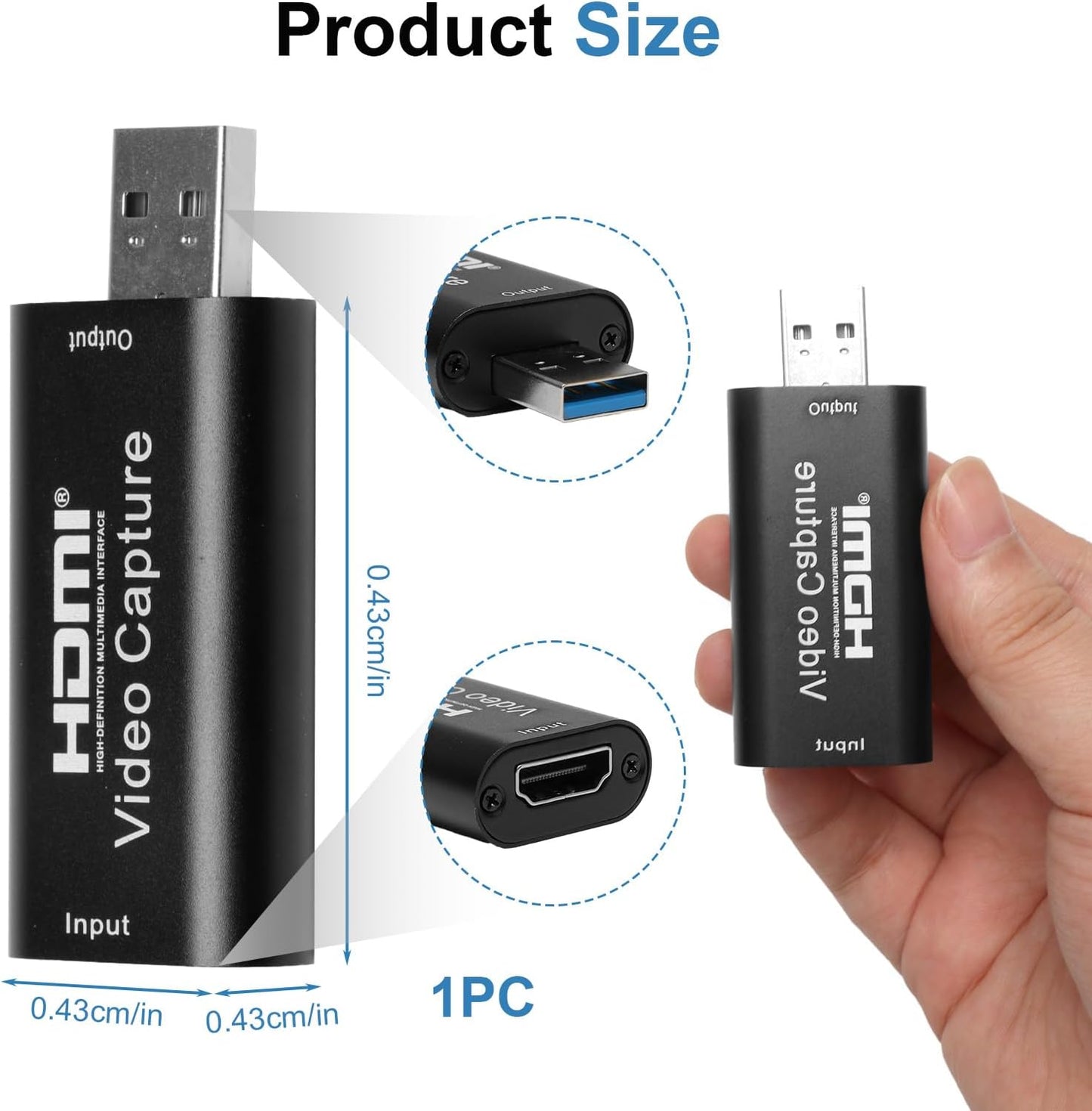 AussieComfort 4K HDMI to USB Video Capture Card 1080P Camera Gaming Console DEMO