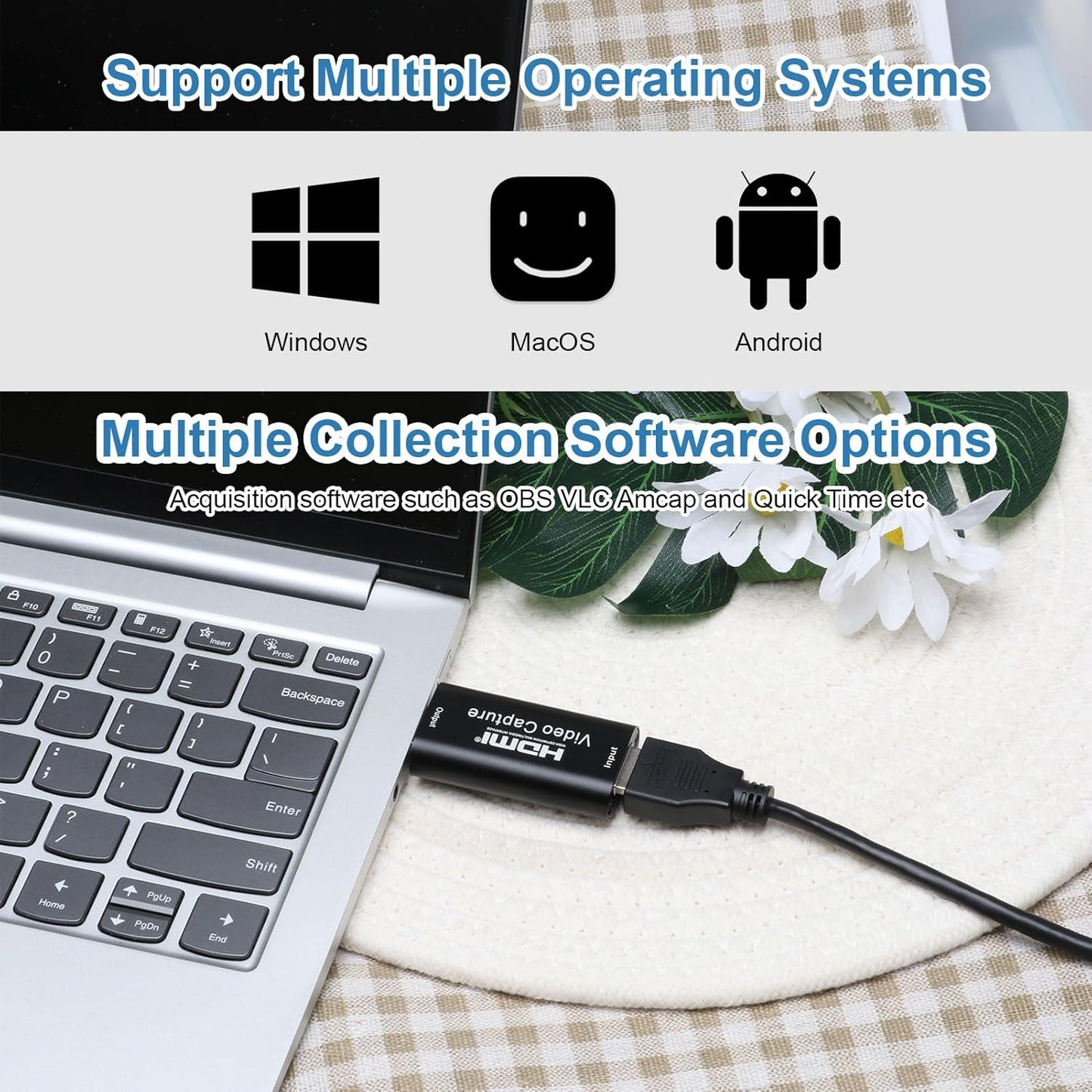 AussieComfort 4K HDMI to USB Video Capture Card 1080P Camera Gaming Console DEMO