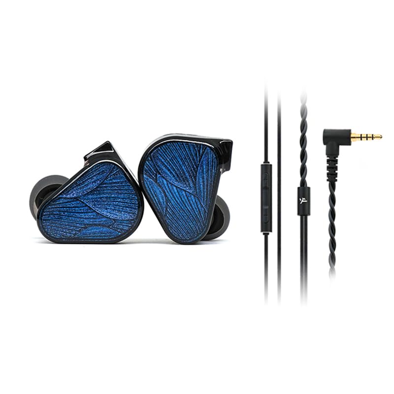 TRUTHEAR Dual Dynamic Drivers Blue In-Ear Headphones for Immersive Audio NEW