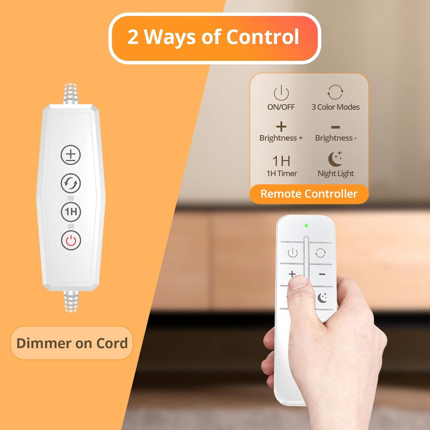 iFalarila LED Desk Lamp with Remote Control, Clip-on Reading Light for DEMO