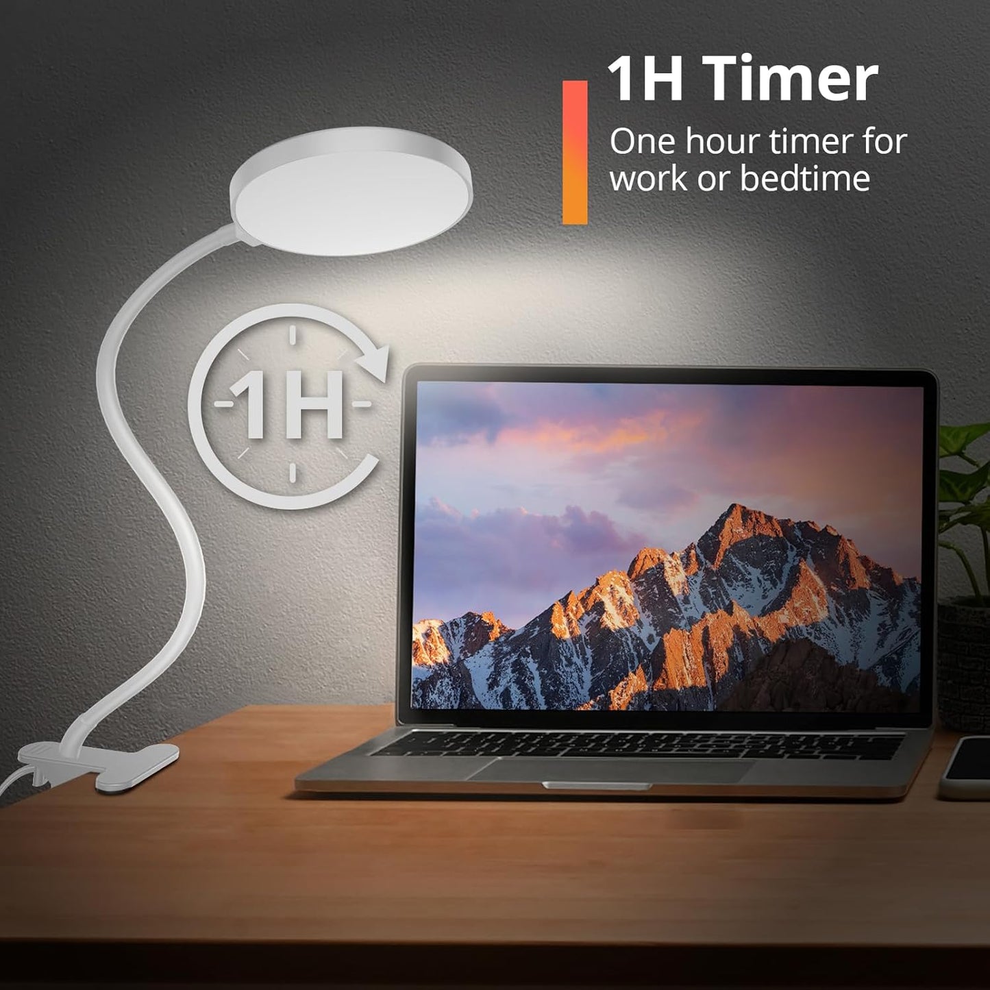 iFalarila LED Desk Lamp with Remote Control, Clip-on Reading Light for DEMO
