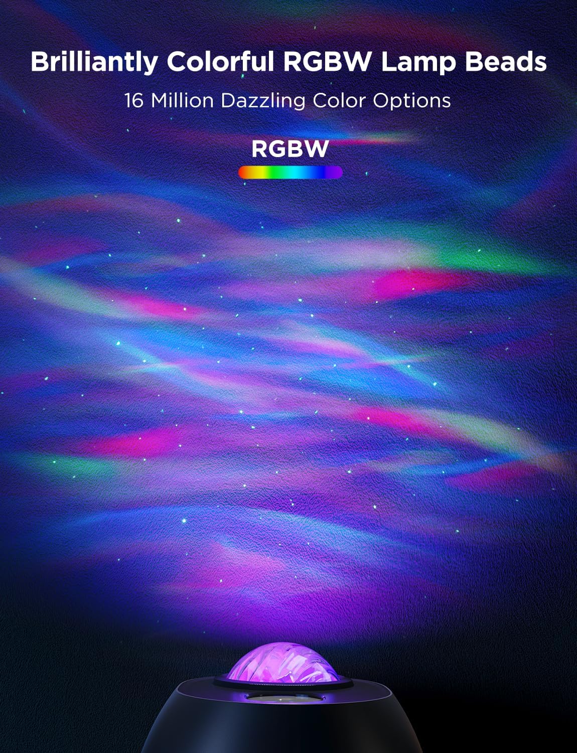 Govee RGBW Aurora Star Light Projector with Multicolor Night Lights for DEMO
