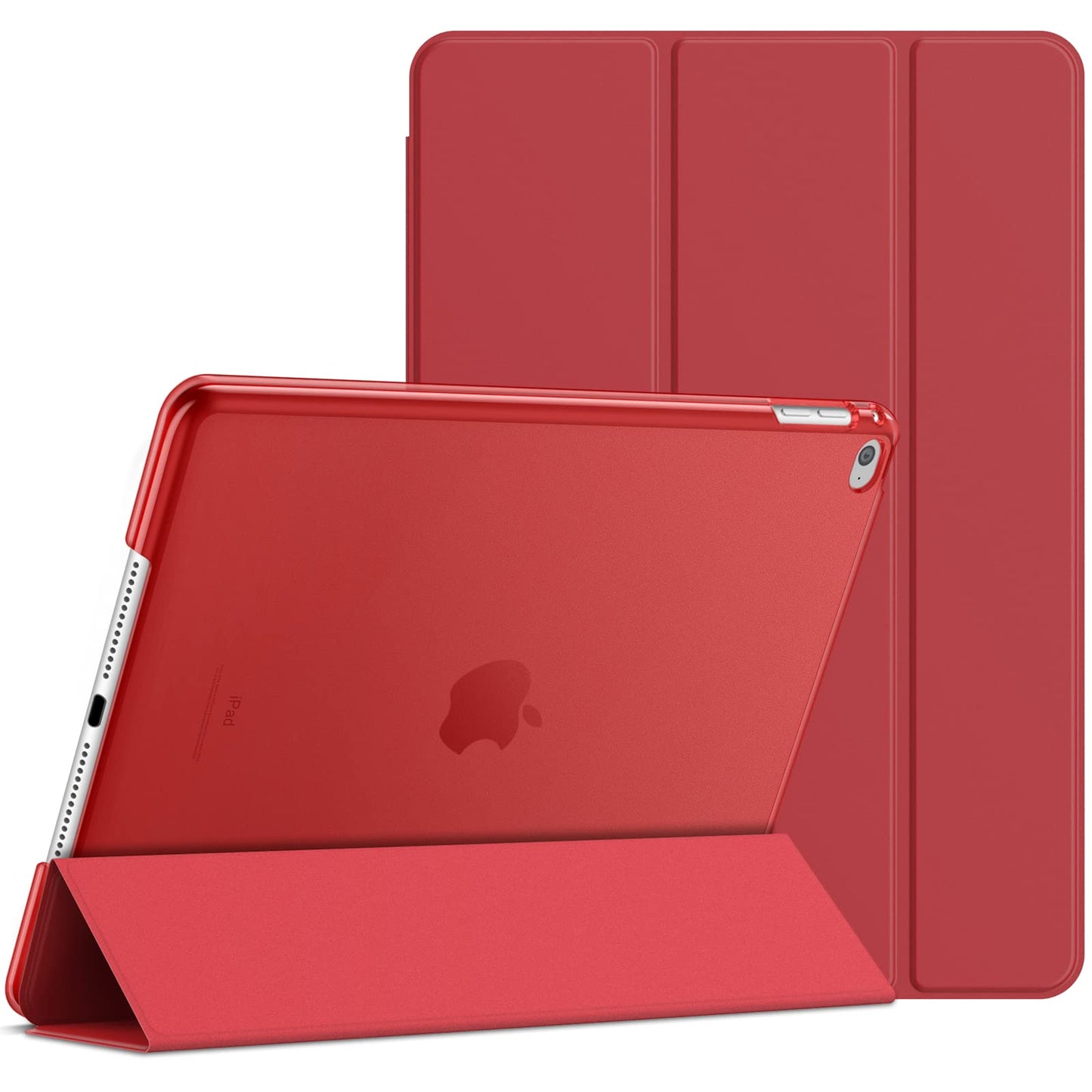 JETech Red Cases Smart Cover Auto Wake/Sleep Case for iPad Air 2 NEW