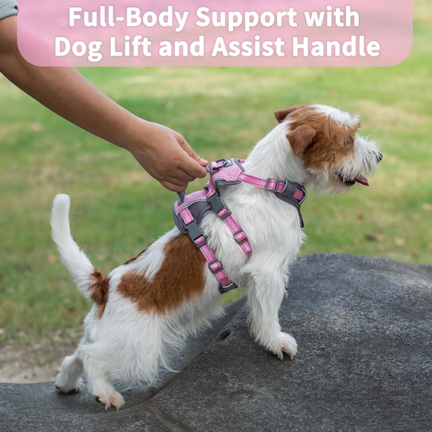 Huntboo Reflective Vest Harnesses Dog Harness Escape Proof Soft Cushion Air NEW