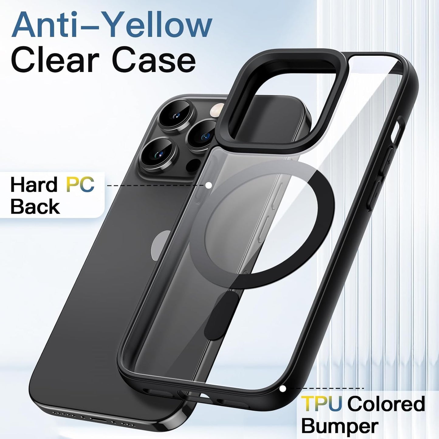 JETech Magnetic Basic Cases Case for iPhone 13 Pro 6.1-Inch Shockproof NEW