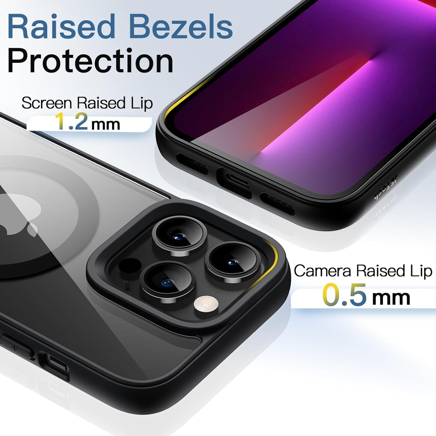 JETech Magnetic Basic Cases Case for iPhone 13 Pro 6.1-Inch Shockproof NEW