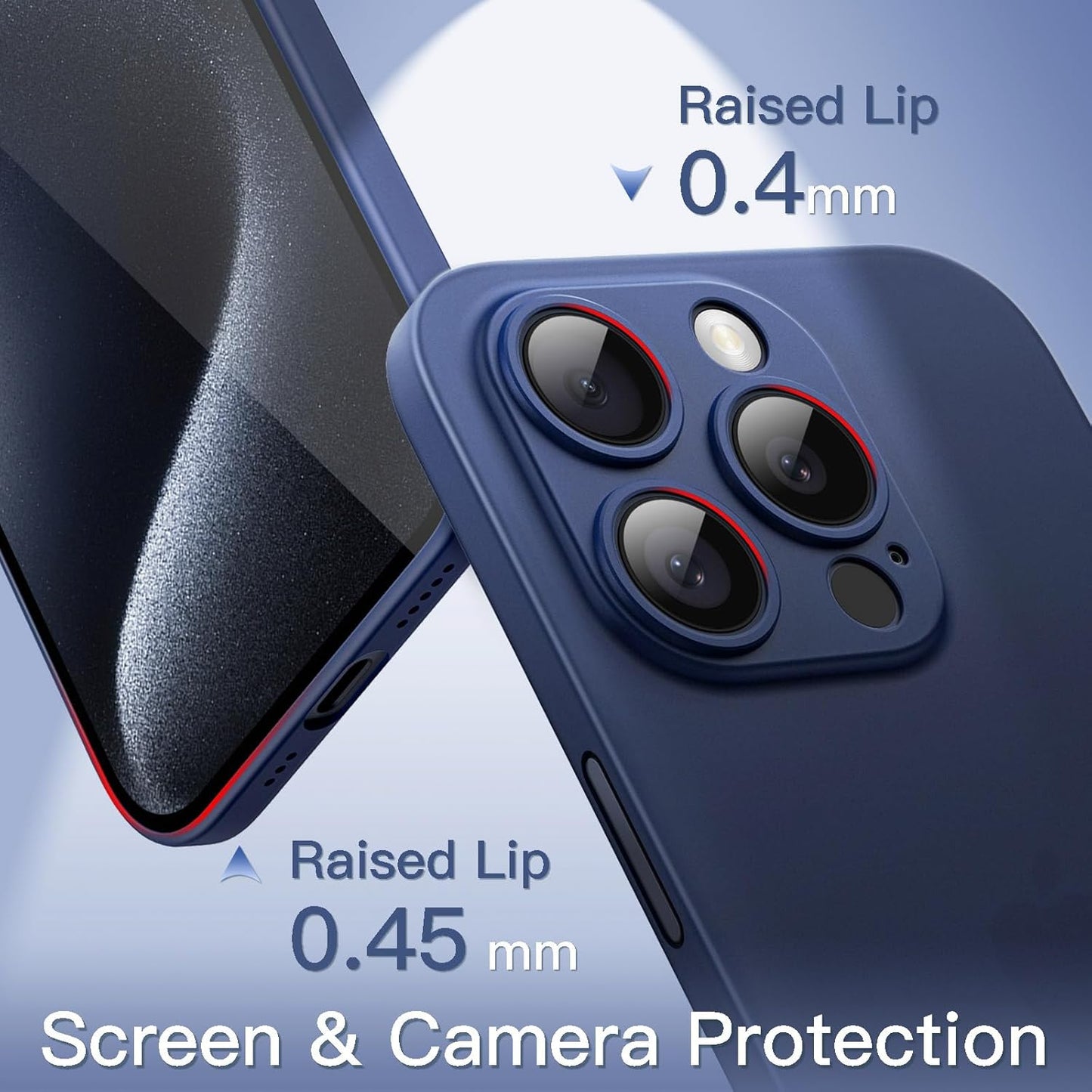 JETech Ultra Basic Cases Slim Case for iPhone 15 Pro Max 6.7-Inch with DEMO