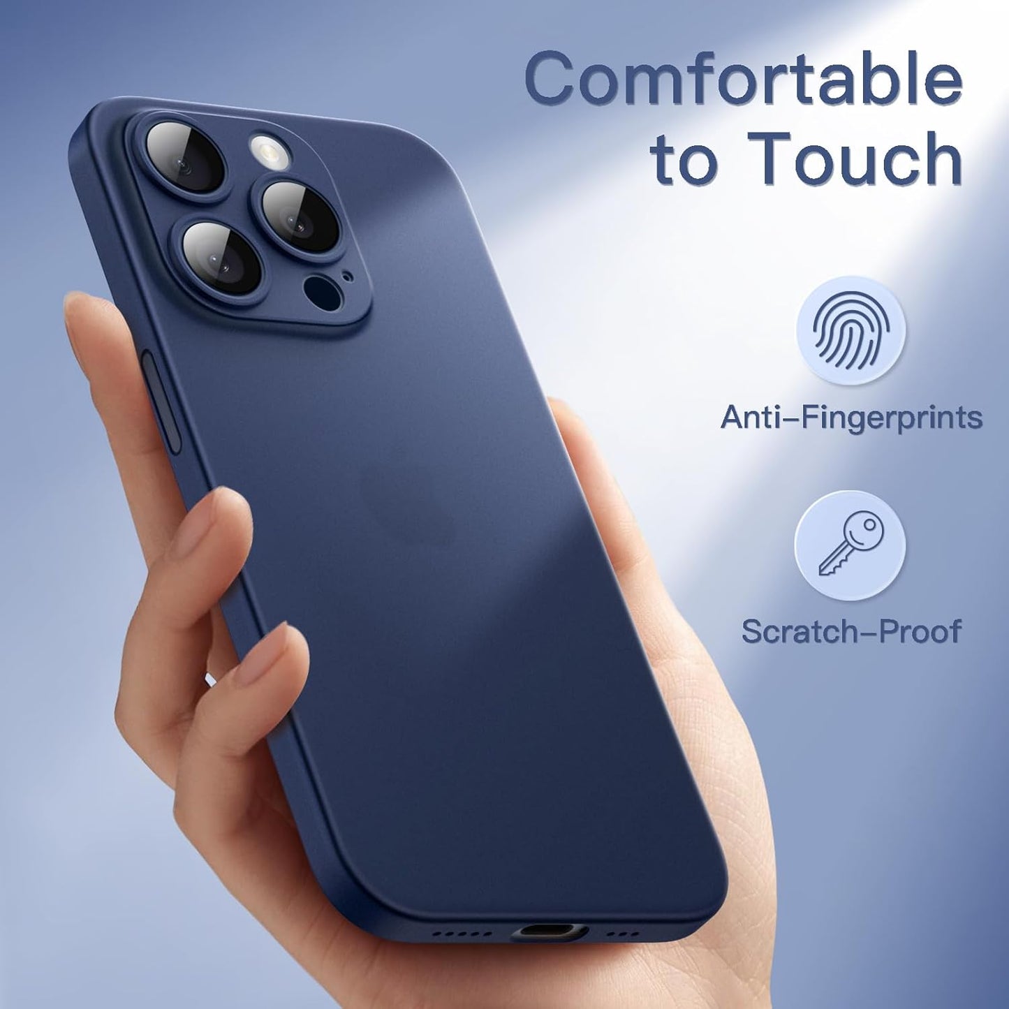JETech Ultra Basic Cases Slim Case for iPhone 15 Pro Max 6.7-Inch with DEMO