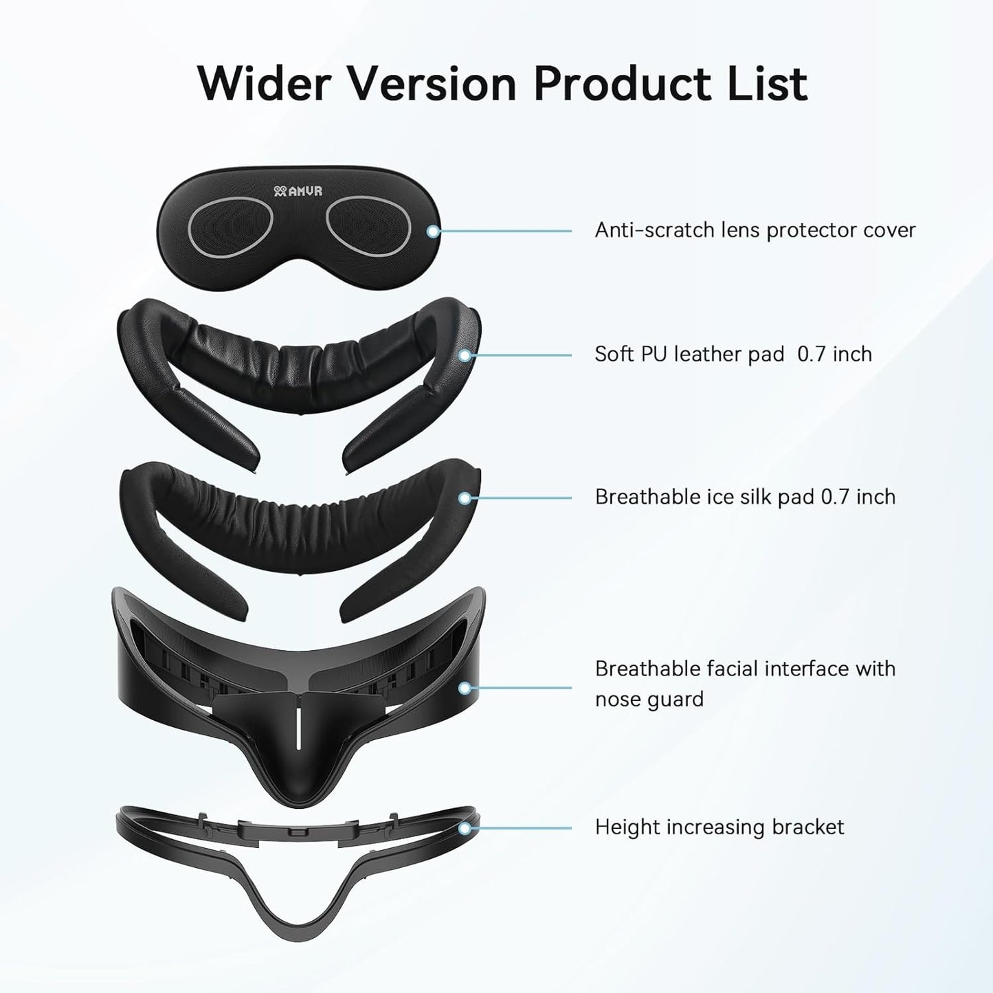 AMVR Facial Interface Face Pad Cover for Meta/Oculus Quest 3S Accessories NEW