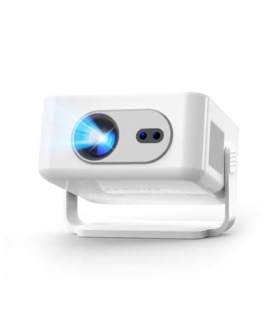 Alwtniet 4K Projectors Portable Projector with WiFi 6, Android 14, and DEMO