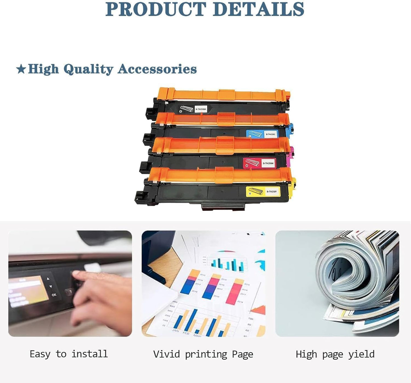 SEAYO Toner Cartridge Set Multi Color Cyan Magenta for Brother HL-L3280CDW NEW