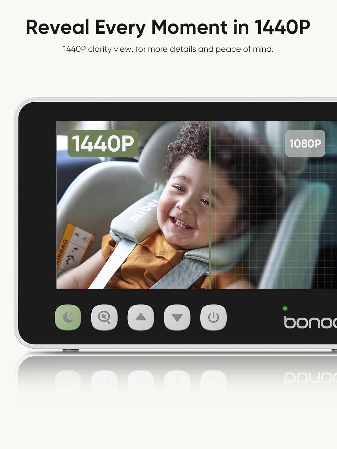 bonoch 360 Degree Rotating Video Monitor for 2 Kids Black-with Cameras DEMO