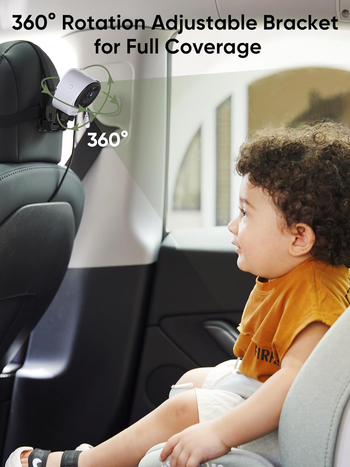 bonoch 360 Degree Rotating Video Monitor for 2 Kids Black-with Cameras DEMO