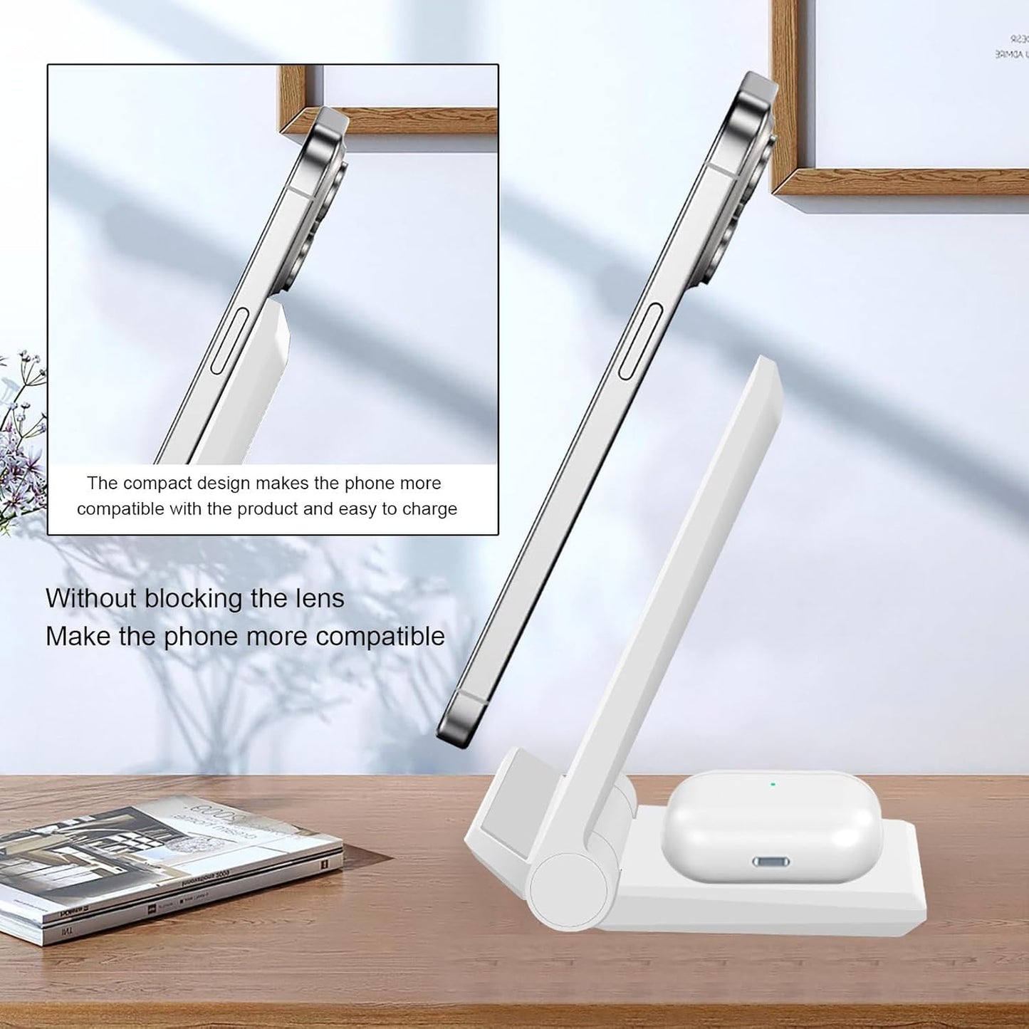 VNBBT Wireless Charging Stand Dock Foldable 20W Fast Charge Induction DEMO