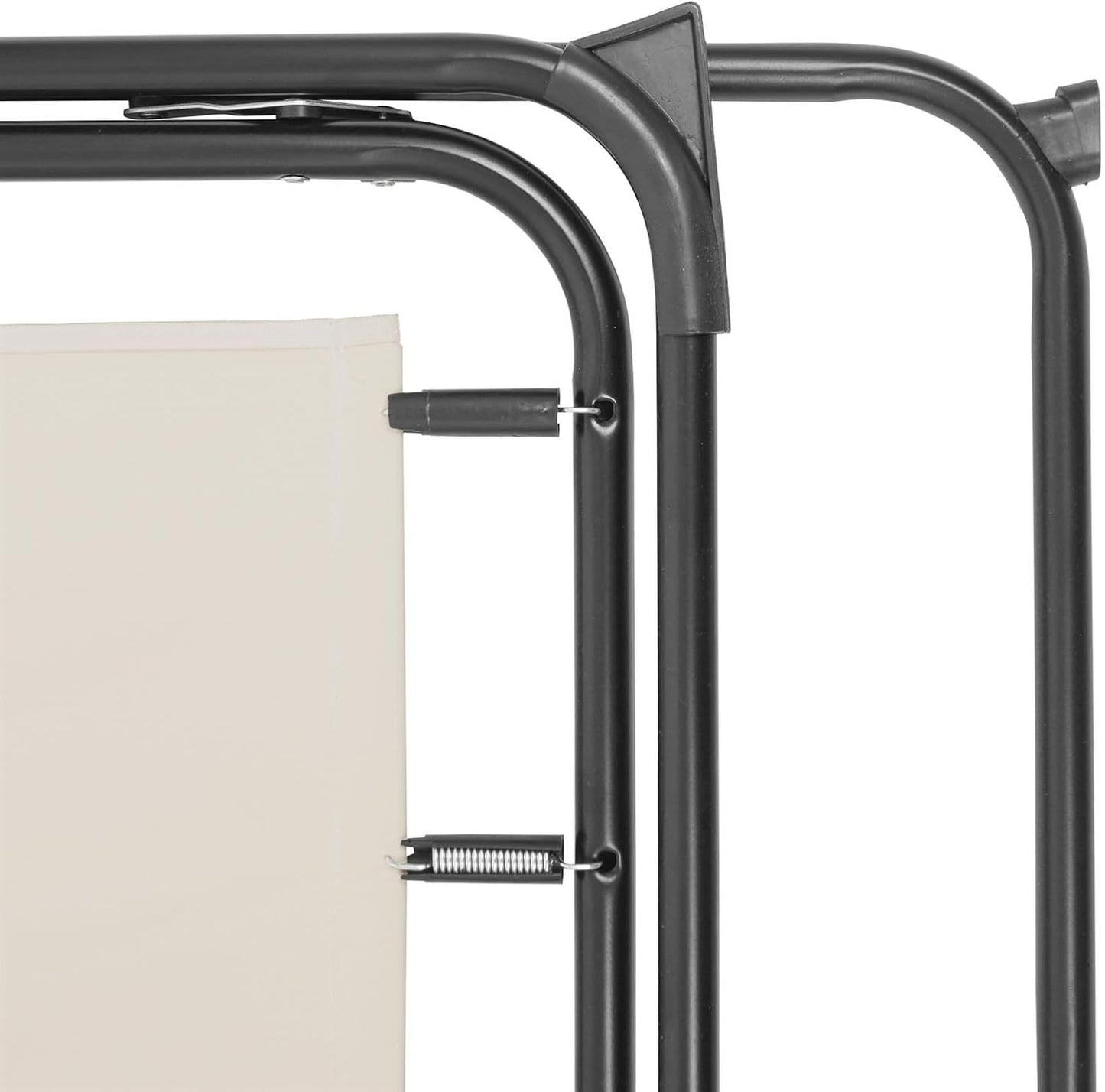 Harbour Housewares Folding Beach Chairs Metal Outdoor Patio Beige Pack of 2 DEMO