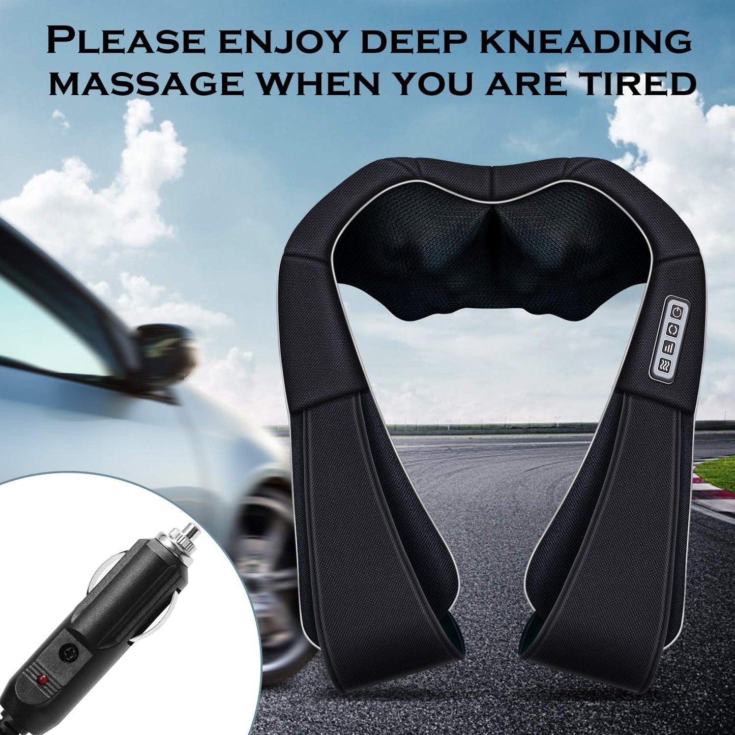 VIKTOR JURGEN Shiatsu Neck and Back Massager with Heat Deep Tissue Kneading DEMO