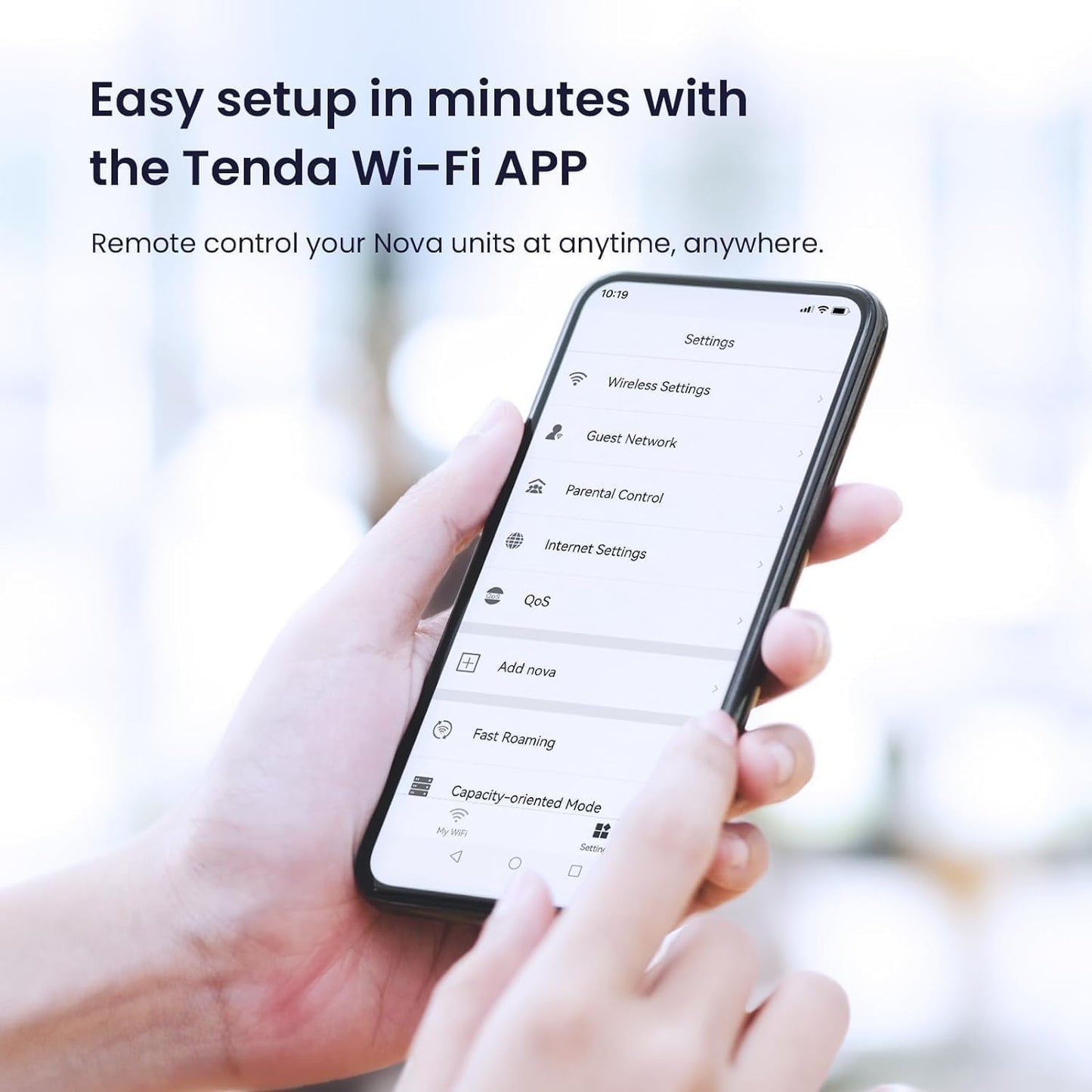 Tenda Nova Routers MW6 AC1200 Dual Band Gigabit Ports WiFi Mesh Network DEMO