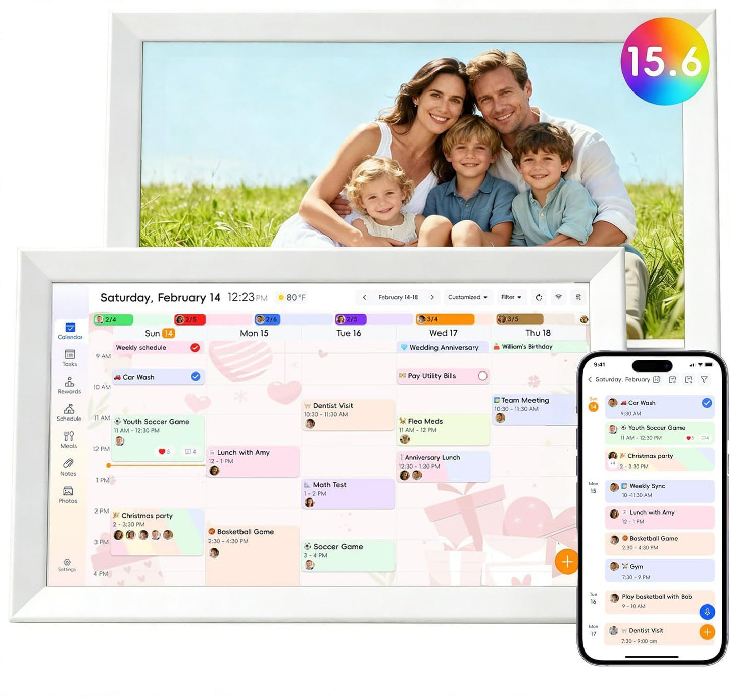 AILRINNI 15.6 Wall Planners Inch Digital Calendar Planner Smart Photo DEMO