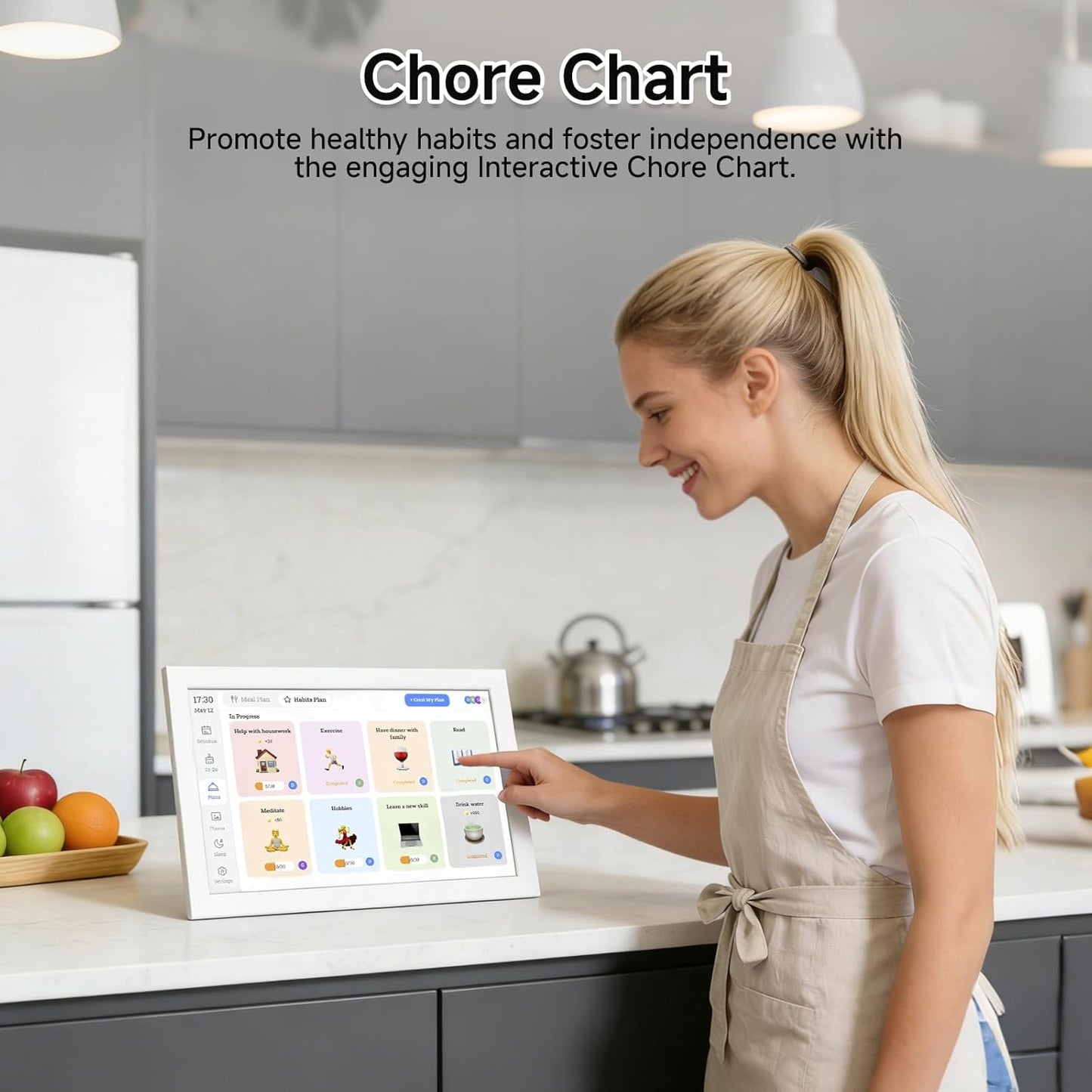 AILRINNI 15.6 Wall Planners Inch Digital Calendar Planner Smart Photo DEMO