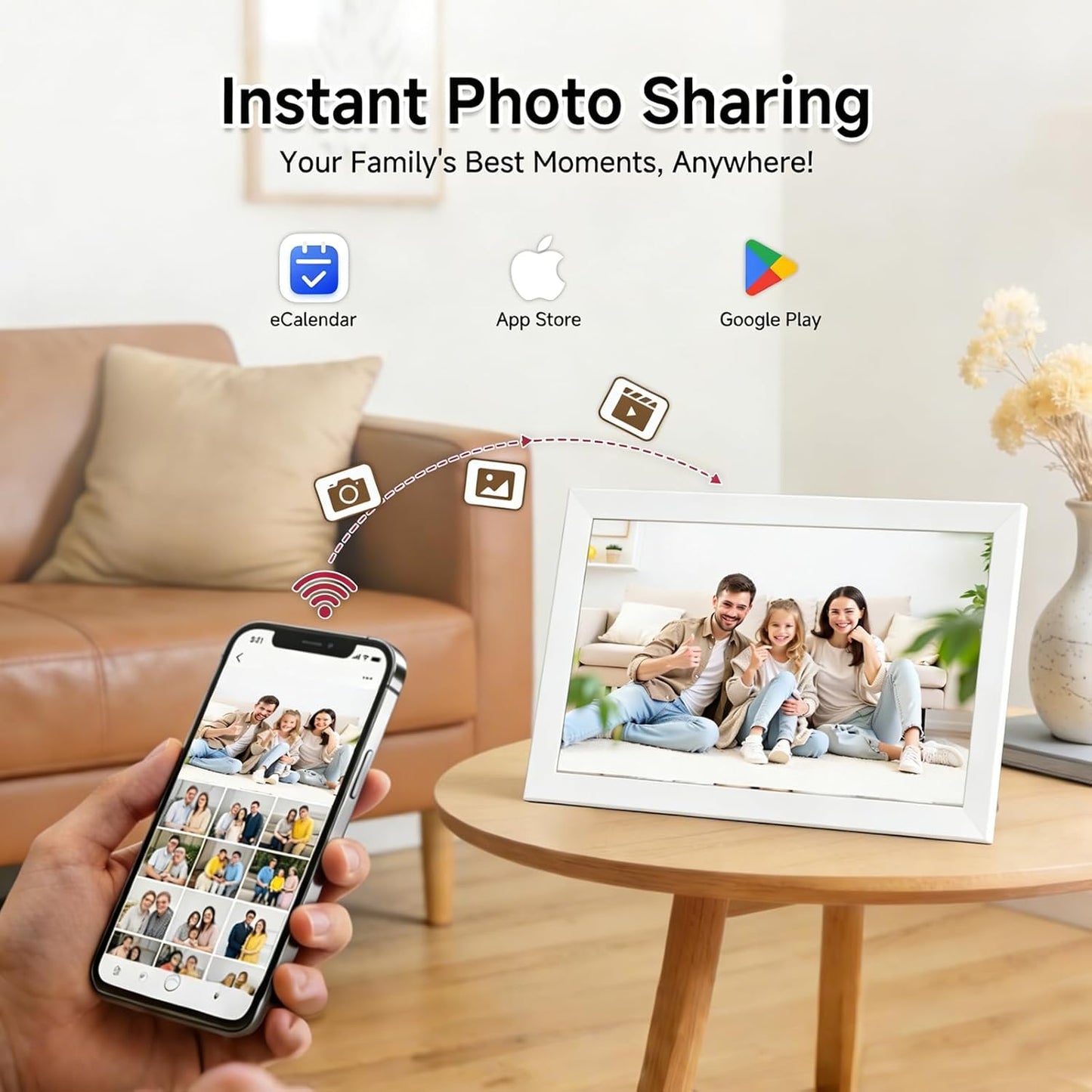 AILRINNI 15.6 Wall Planners Inch Digital Calendar Planner Smart Photo DEMO