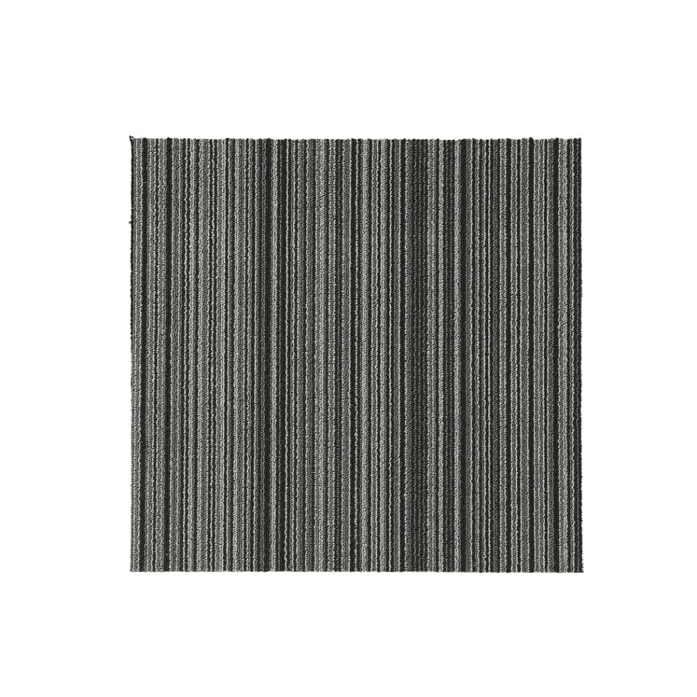 Marlow Heavy Carpets Duty Commercial Carpet Tiles - Black Stripe Flooring NEW