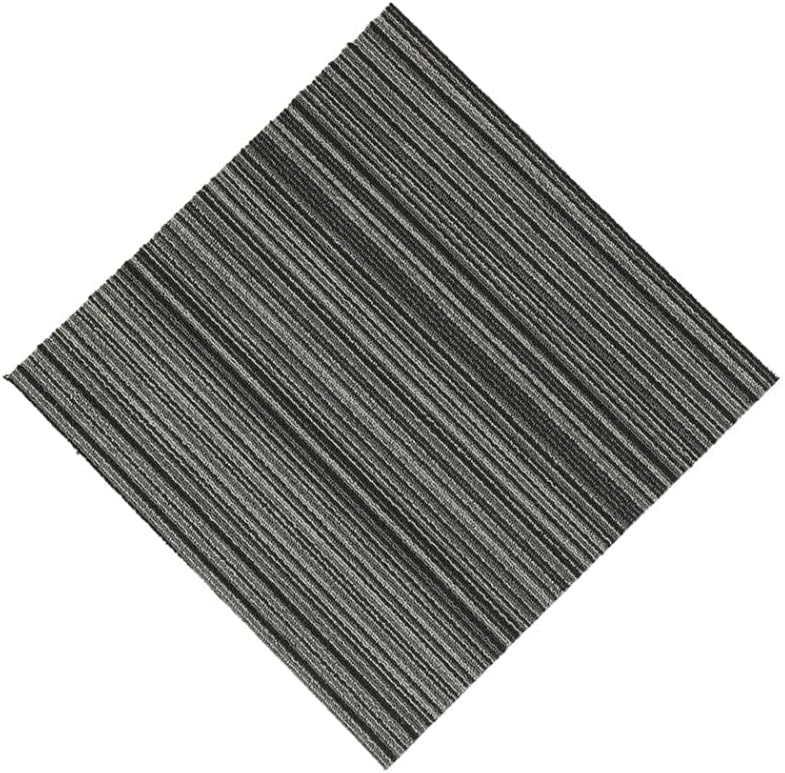Marlow Heavy Carpets Duty Commercial Carpet Tiles - Black Stripe Flooring NEW