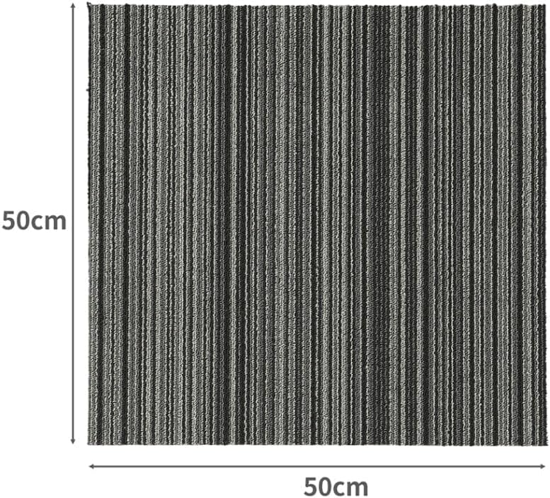 Marlow Heavy Carpets Duty Commercial Carpet Tiles - Black Stripe Flooring NEW