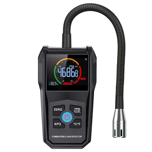 intendvision Natural Gas Leak Detector with 11-inch Probe - Red Safety DEMO