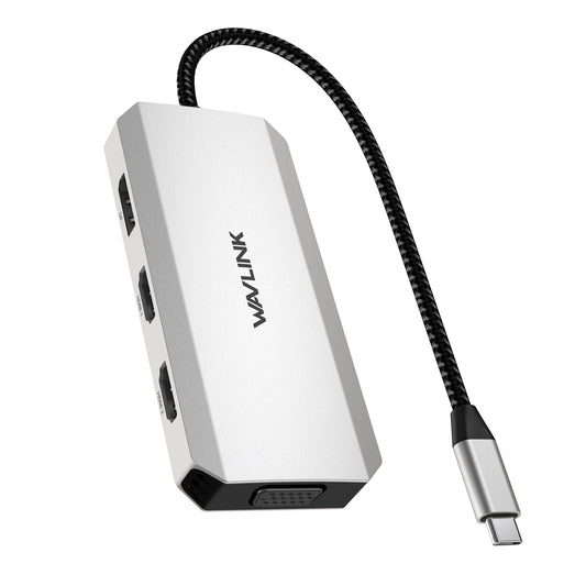 WAVLINK USB-C Quad Display Docking Station 4K Triple Monitor Laptop Dock DEMO