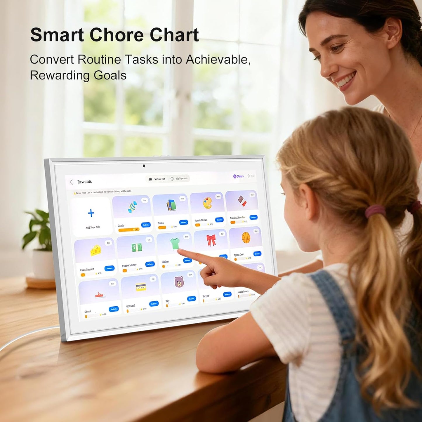 JSUSOU 15.6 Inch Digital Smart Calendar with Touch Screen for Fridge & Wall DEMO