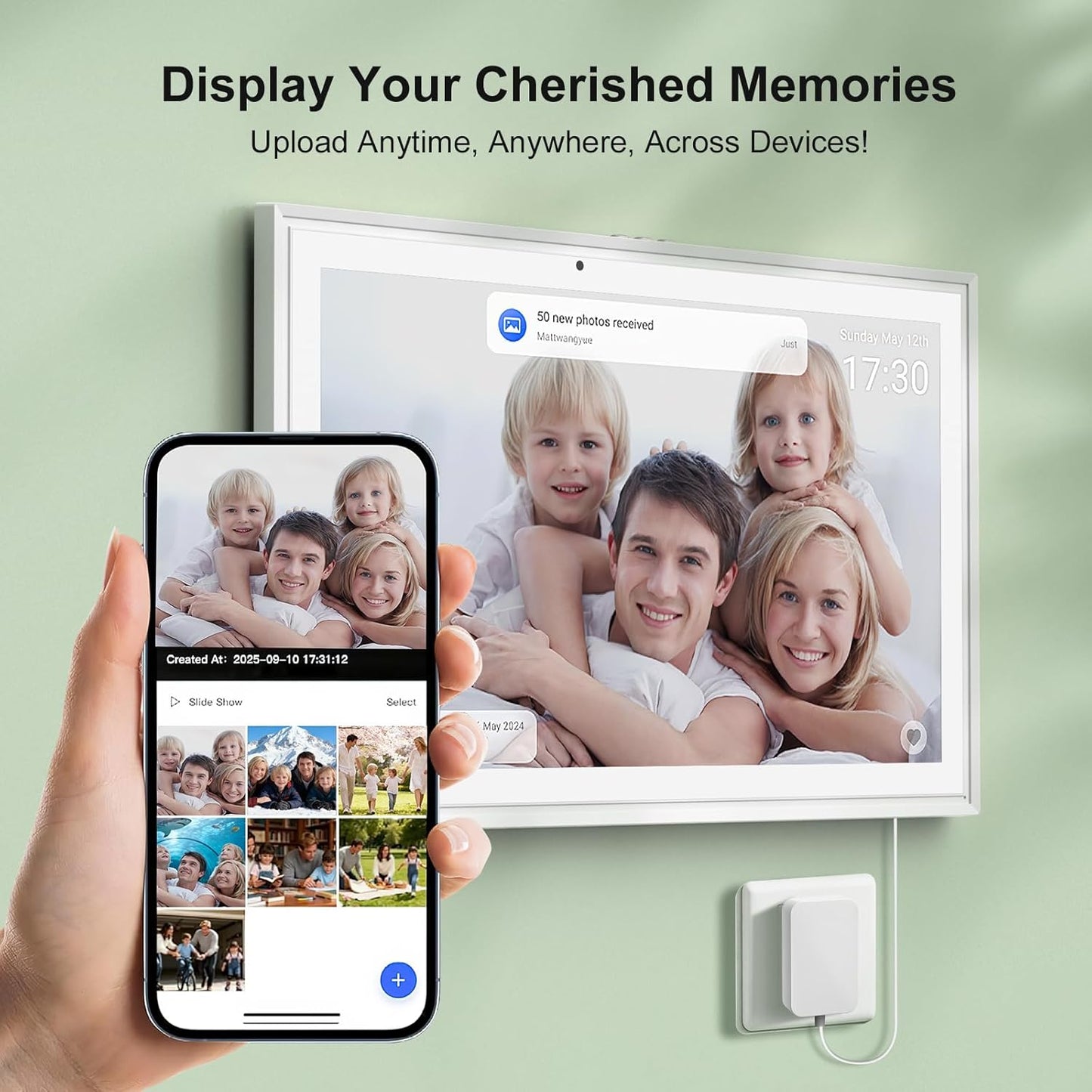 JSUSOU 15.6 Inch Digital Smart Calendar with Touch Screen for Fridge & Wall DEMO