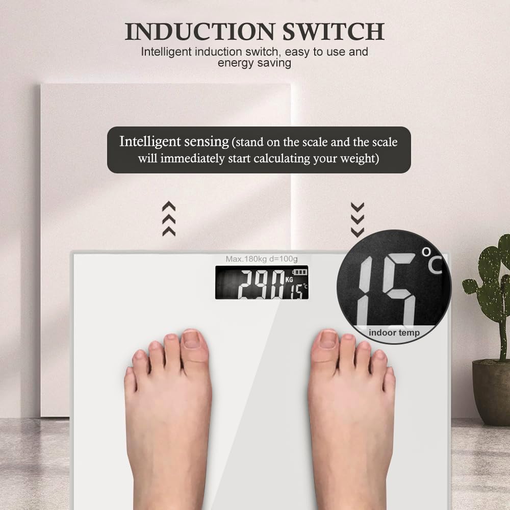 Clevinger Digital Bathroom Scale - Smart Step-on Body Weight for Accurate DEMO