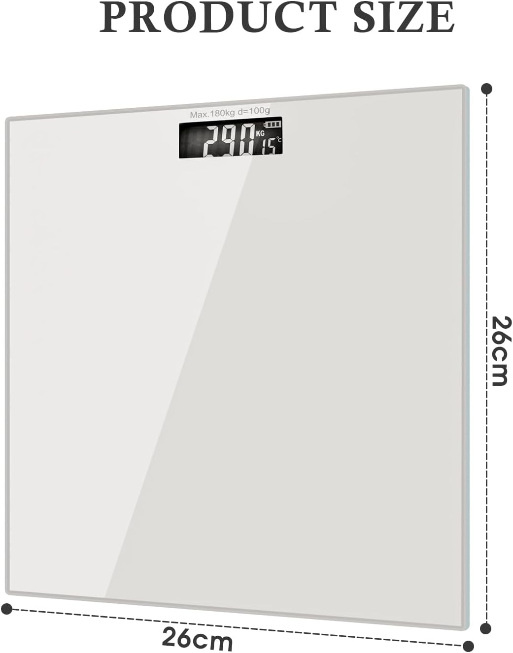 Clevinger Digital Bathroom Scale - Smart Step-on Body Weight for Accurate DEMO