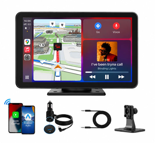 Vnmlopi Portable On-Dash-Monitoring Wireless Touch Screen On-Dash Monitoring