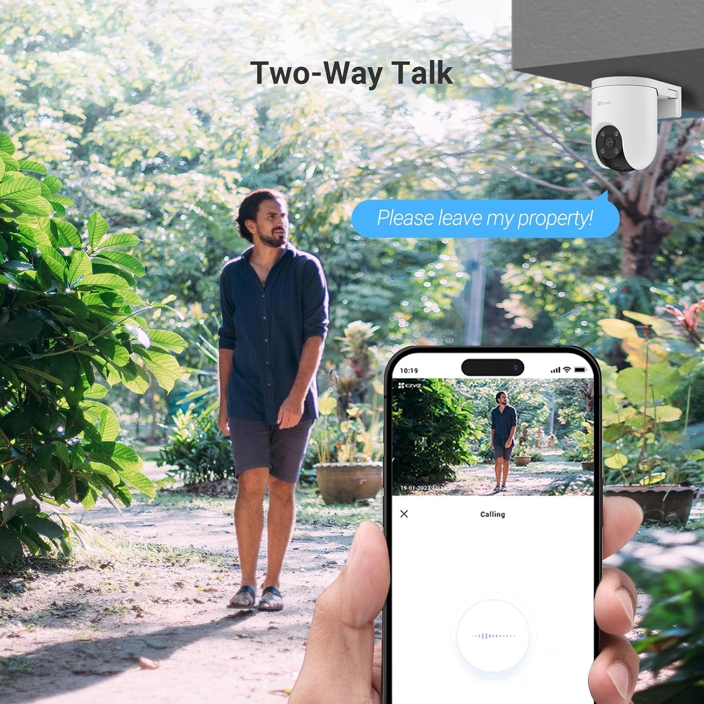 EZVIZ 2K POE IP Outdoor Security Camera with 360° PTZ, AI-Powered Dome, DEMO