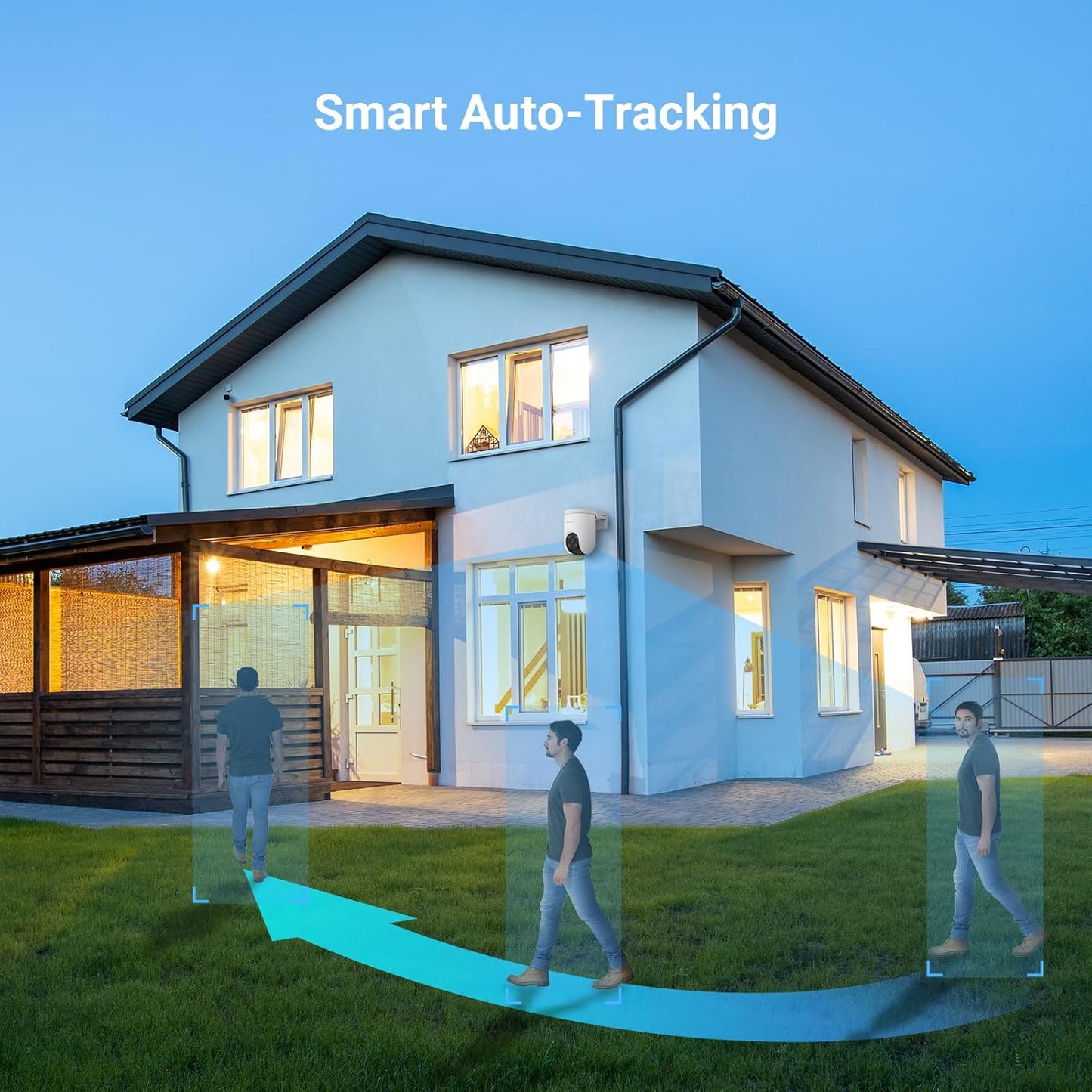 EZVIZ 2K POE IP Outdoor Security Camera with 360° PTZ, AI-Powered Dome, DEMO